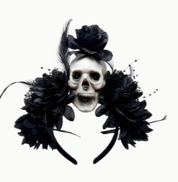 Skull Floral Headband