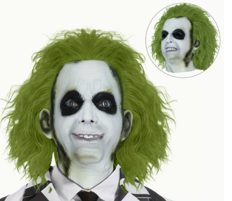 Beetlejuice Mask with Wig