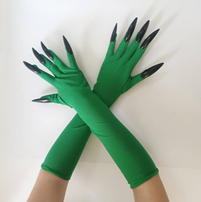 Elphaba Gloves with Nails