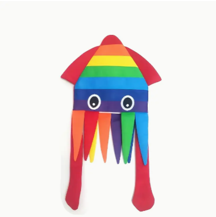 Rainbow Octopus Hat