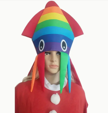 Rainbow Octopus Hat
