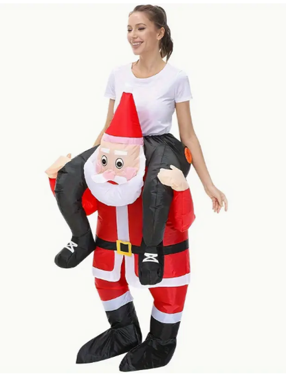 Riding Santa Inflatable Costume