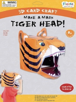 Tiger 3D Mask Card Craft Kit