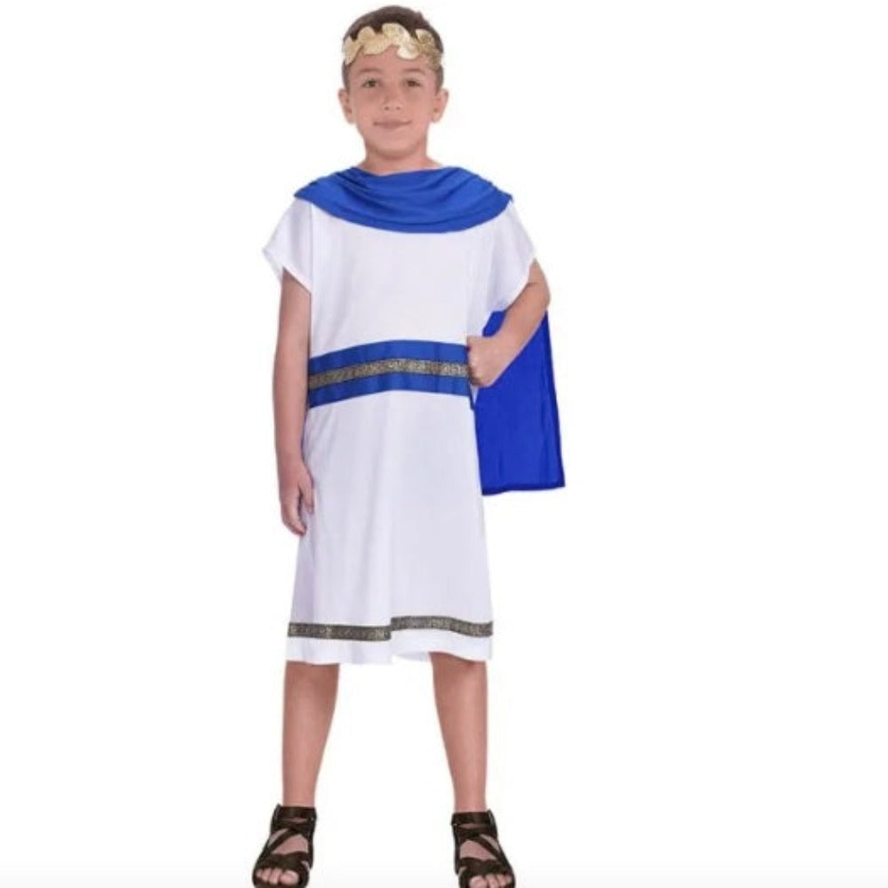 Greek Day - Kids Unisex Blue Toga